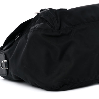 Prada Tessuto Nylon Saffiano Messenger Bag Black 8 of 15