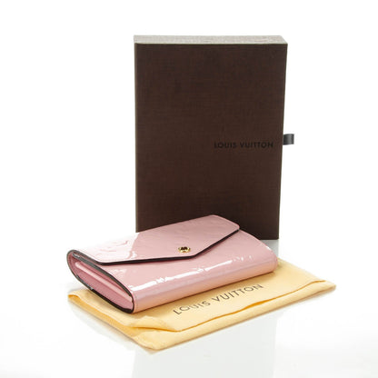Louis Vuitton Vernis Sarah Compact Wallet Rose Ballerine 4 of 7