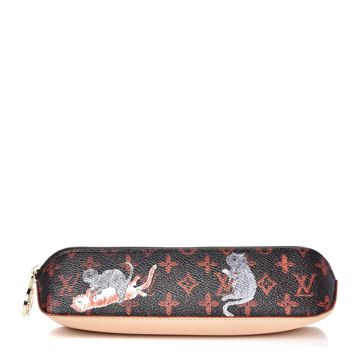 Louis Vuitton Catogram Elizabeth Pouch Orange Marron 1 of 10