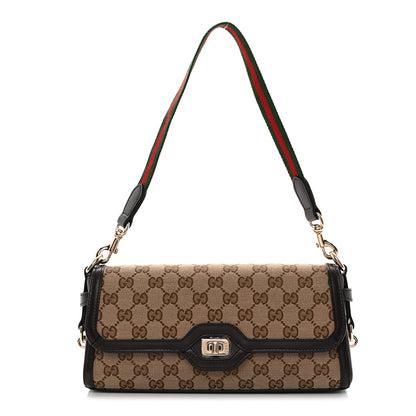 Gucci GG Monogram Small Luce Shoulder Bag Beige Ebony 1 of 11