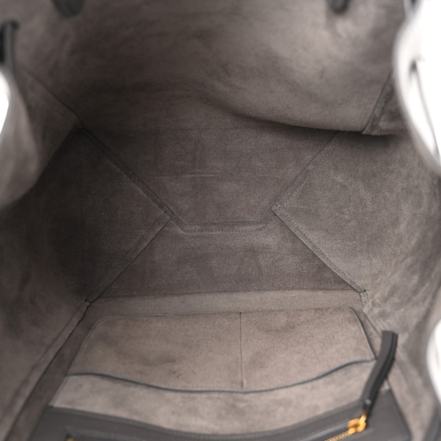 Soft Grained Calfskin Small Belt Cabas Phantom Medium Grey