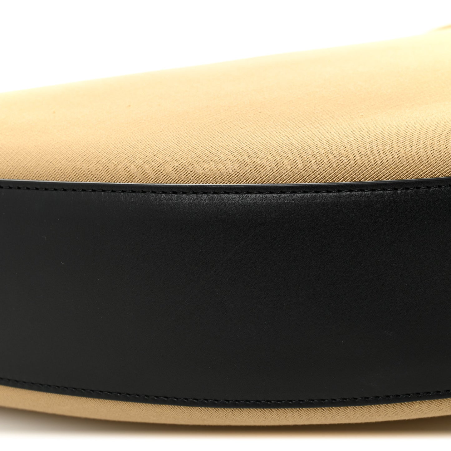 Canvas Calfskin August Hobo Beige
