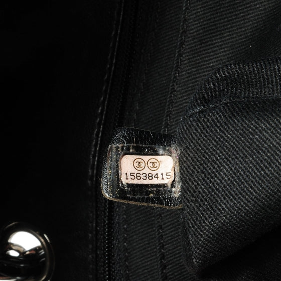 Vinyl Quilted In the Business Flap Bag Black