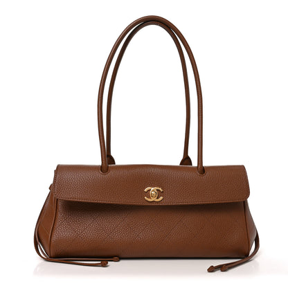 Chanel Grained Calfskin Stitched Urban Essentials Small Shopping Bag Camel 1 of 9