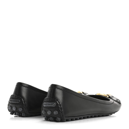 Louis Vuitton Calfskin Oxford Ballerina Flats 36.5 Black 5 of 9