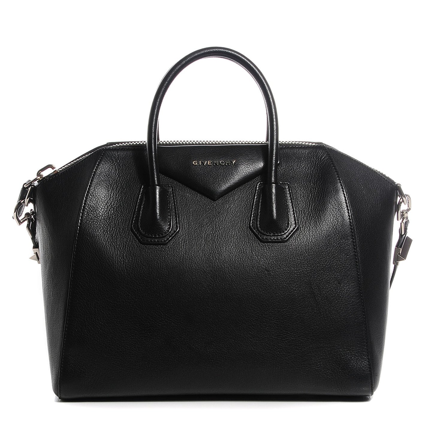 Sugar Goatskin Medium Antigona Black