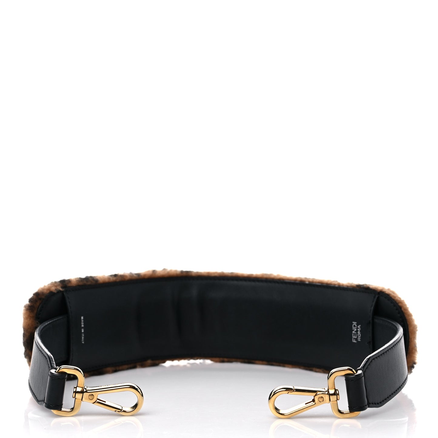 Shearling Macro FF 1974 Diagonal Strap You Brown