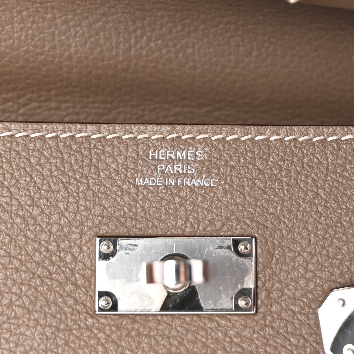 Hermes Evercolor Kelly Wallet To Go Etoupe 5 of 9