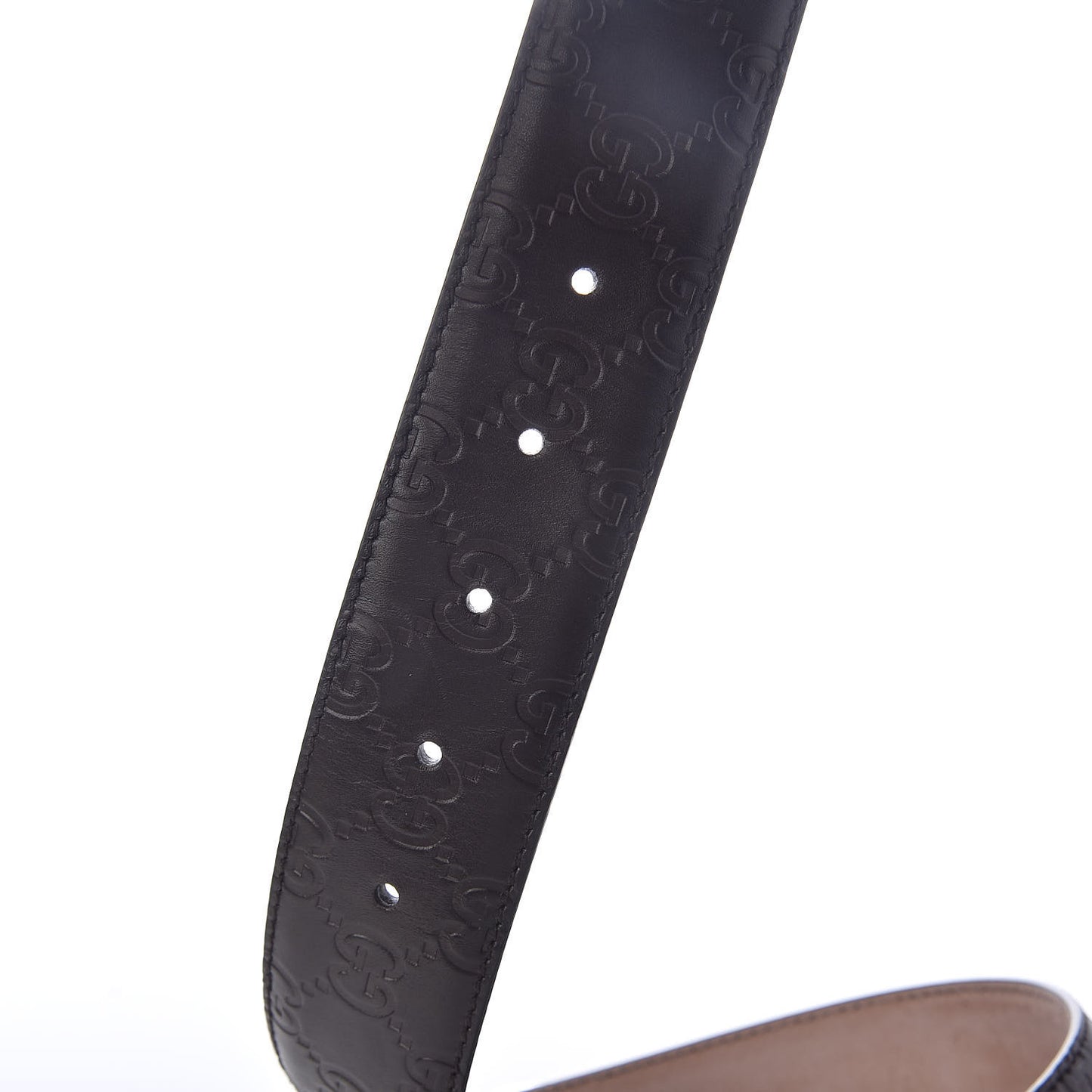 Guccissima Signature Interlocking G 40mm Belt 100 40 Cocoa