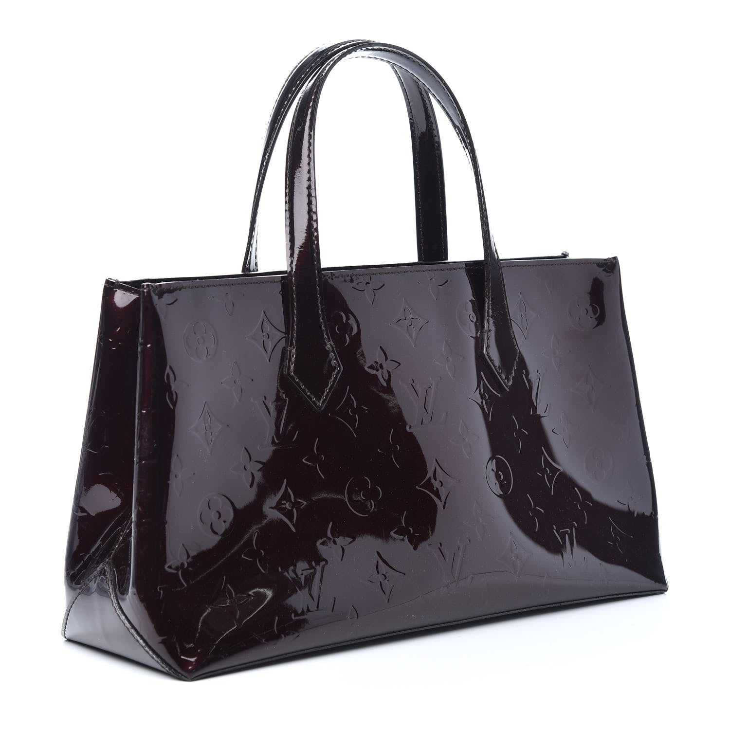 Louis Vuitton Vernis Wilshire PM Amarante 3 of 9