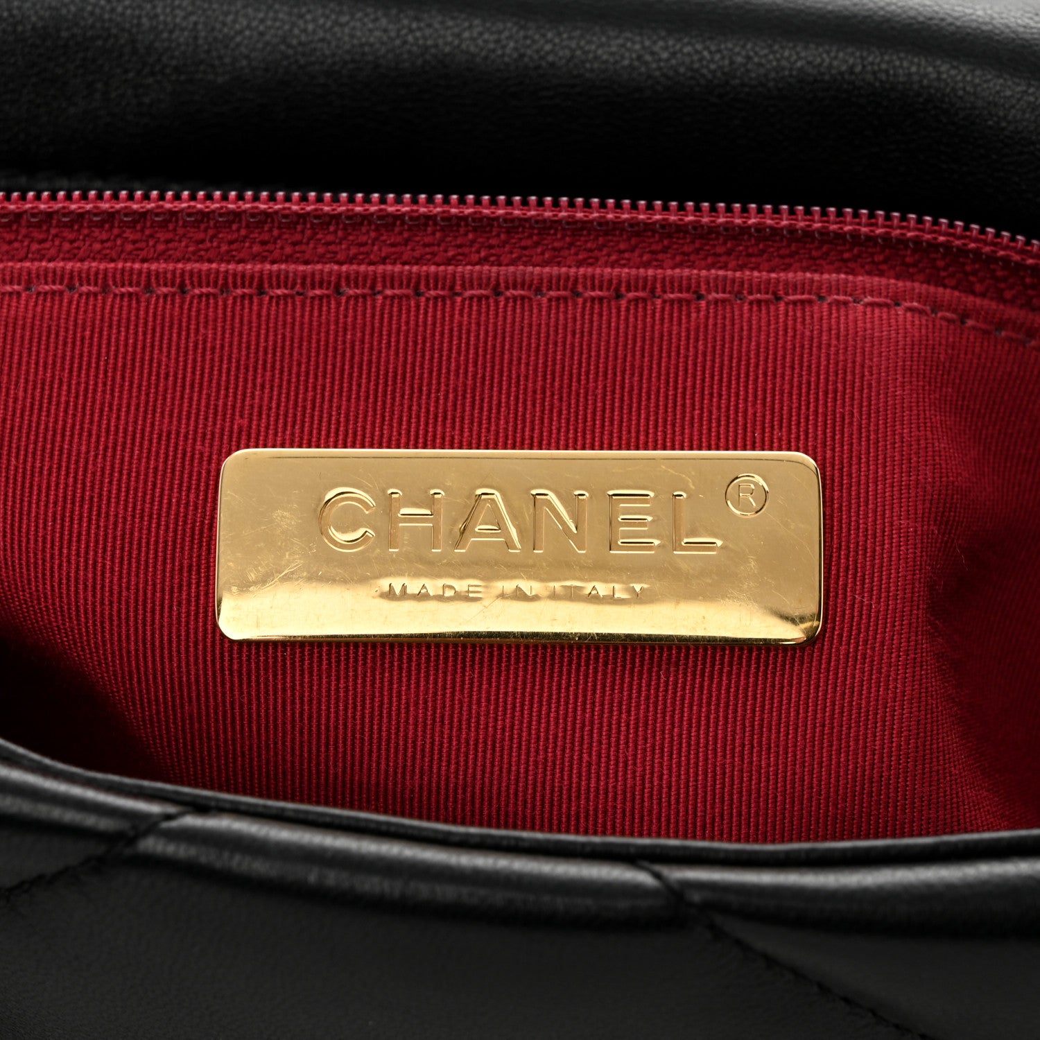 Chanel Lambskin Quilted Medium Chanel 19 Flap Black 6 of 10