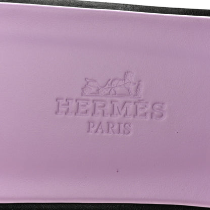 Hermes Suede Goatskin Crystal Oran Sandals 37 Violet Amethyste 8 of 10