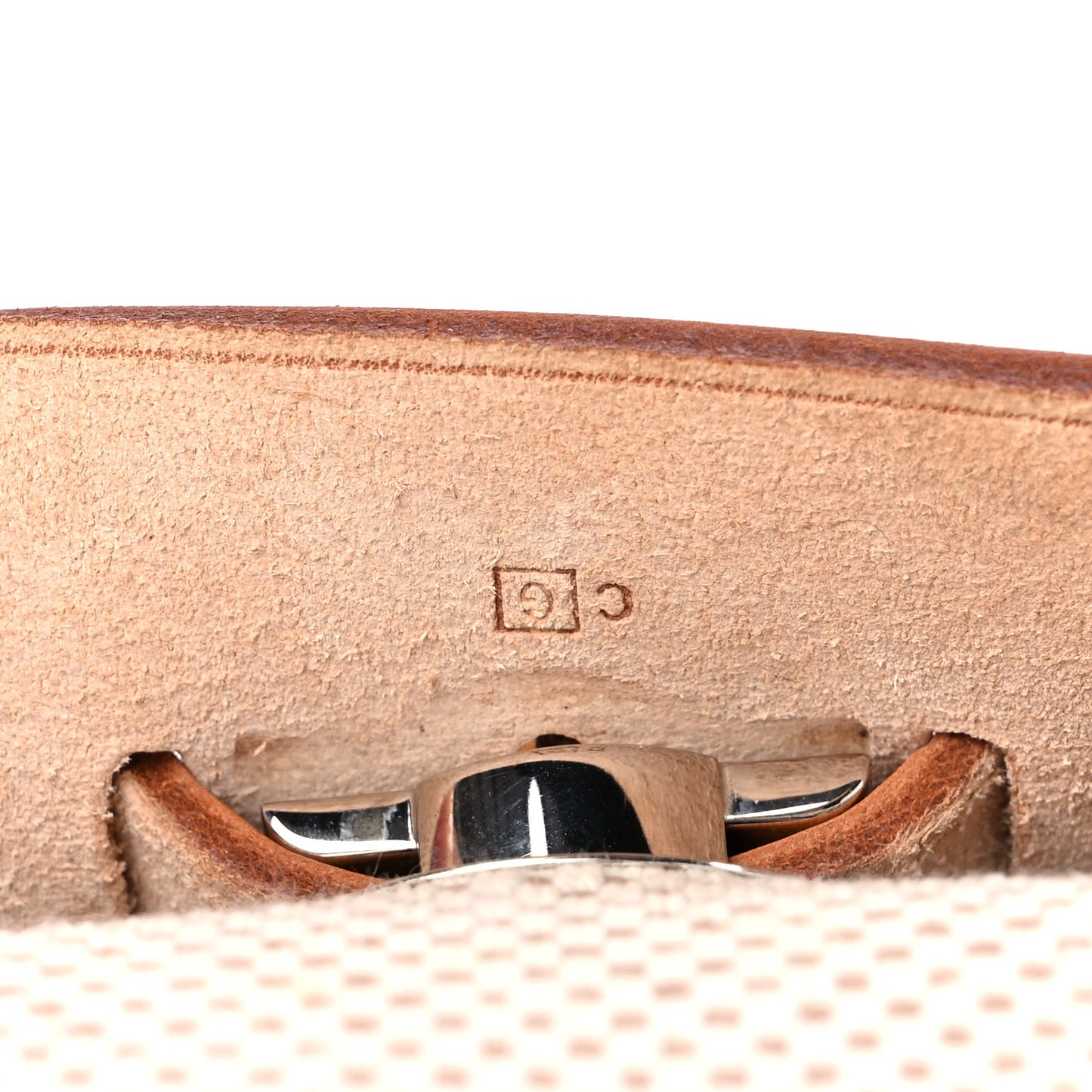 Toile Vache Calfskin Herbag 39 MM Natural