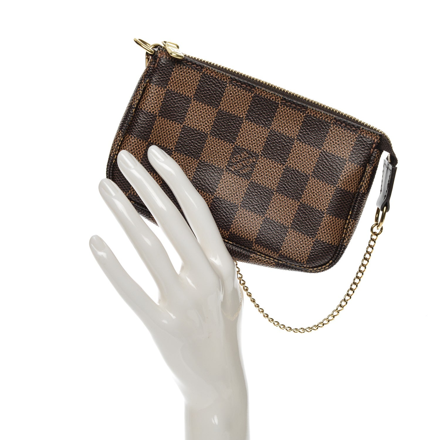 Louis Vuitton Damier Ebene Mini Pochette Accessories 2 of 8