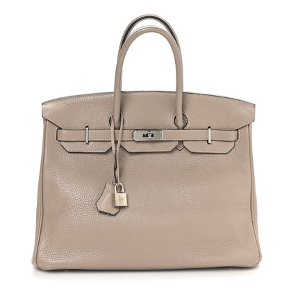 Hermes Togo BIRKIN 35 Gris Tourterelle 1 of 14