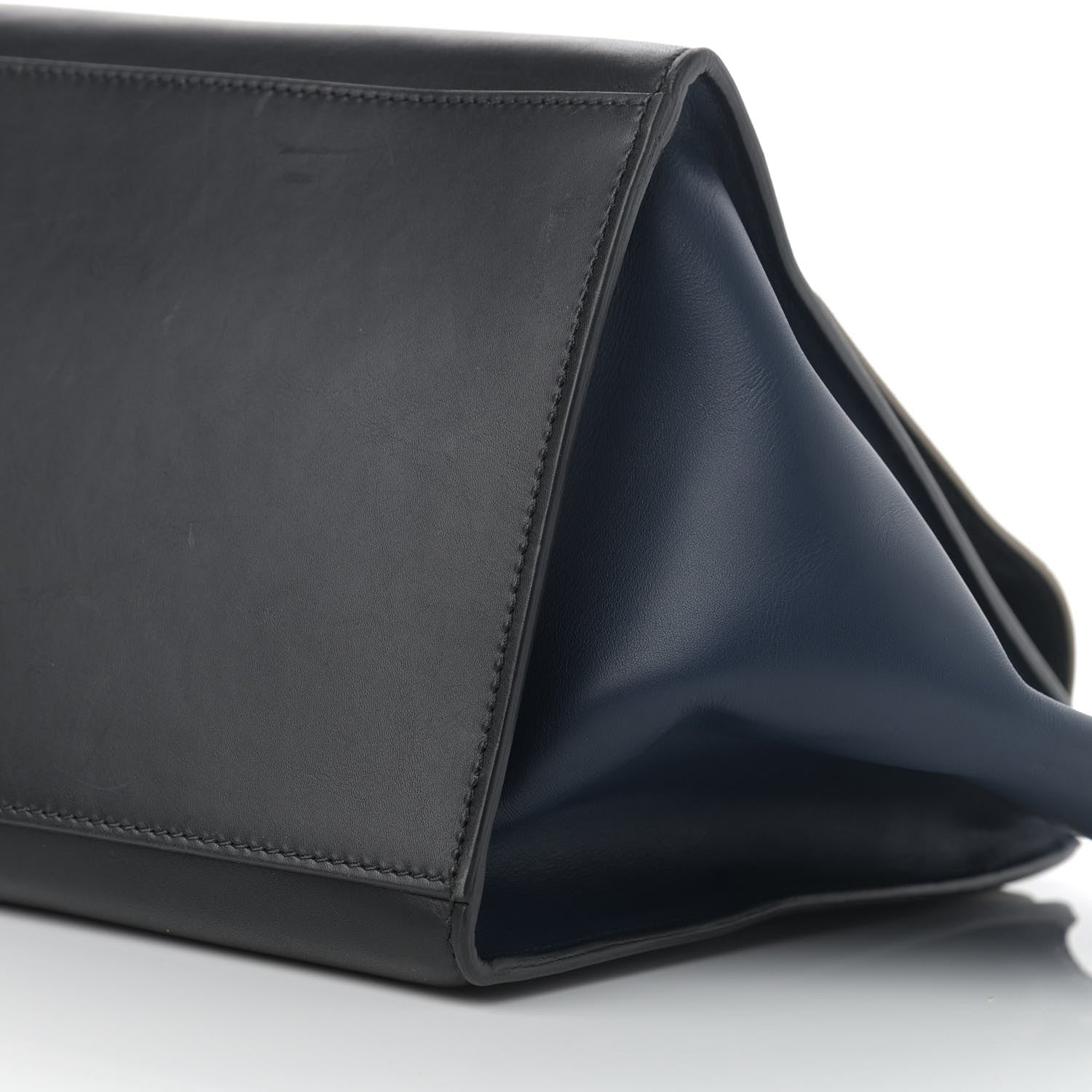 Celine Calfskin Suede Medium Tri-Color Trapeze Grey 10 of 13