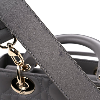Christian Dior Lambskin Cannage Small My ABC Dior Lady Dior Grey 9 of 11
