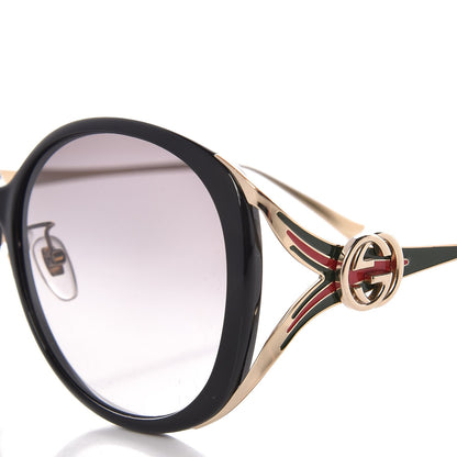Gucci Round Frame Injected GG0226S Sunglasses Black 5 of 8