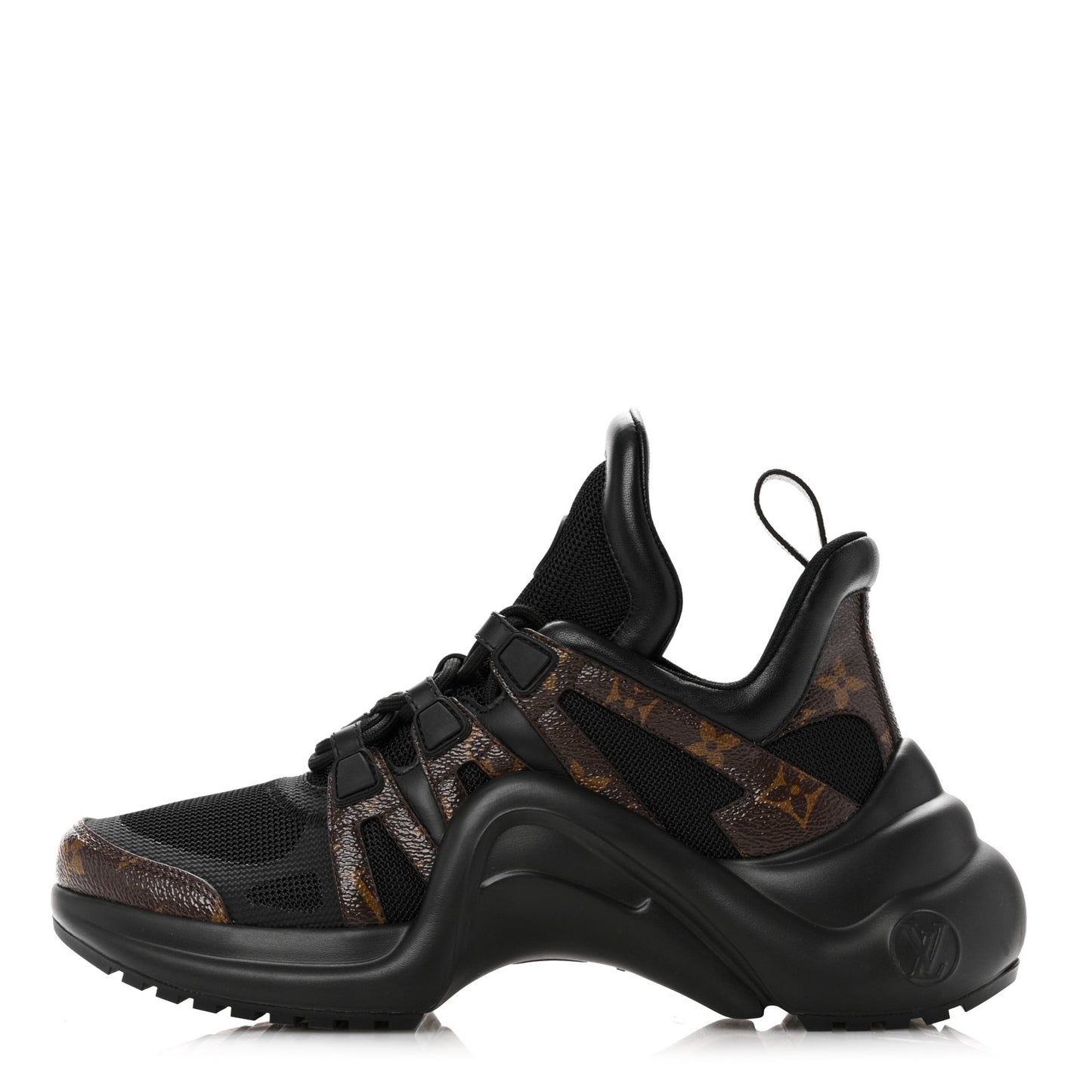 Calfskin Patent Monogram LV Archlight Sneakers 39 Black