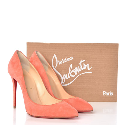 Christian Louboutin Veau Velours Pigalle Follies 100 Pumps 37.5 Charlotte 8 of 8
