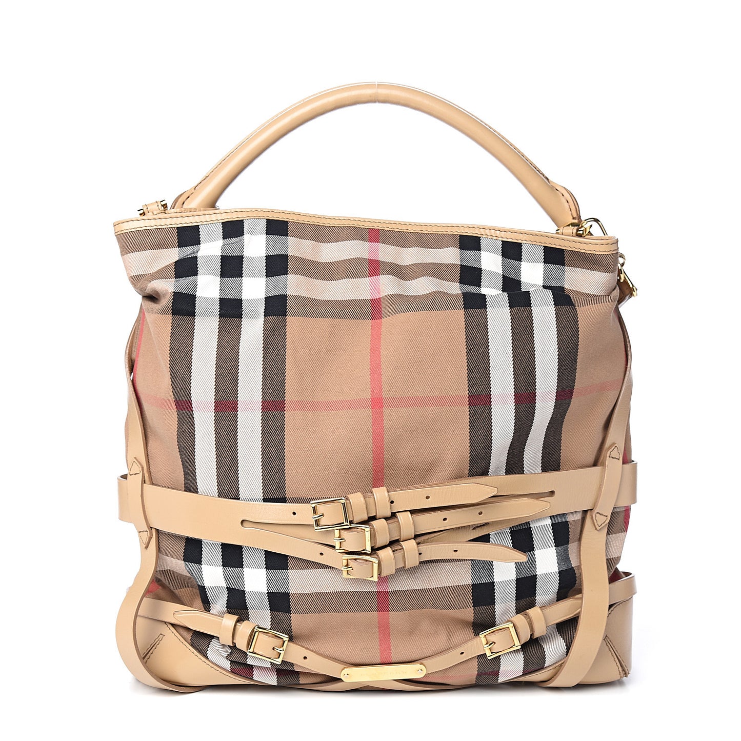 House Check Bridle Calfskin Medium Gosford Hobo