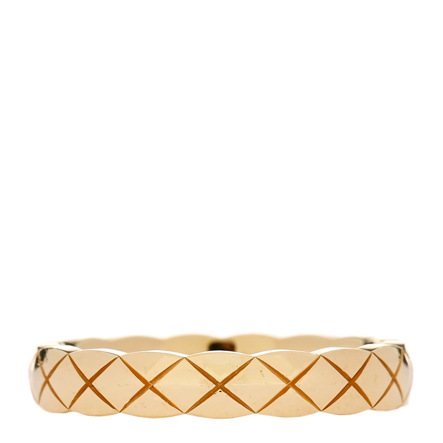 Chanel 18K Yellow Gold Mini Coco Crush Ring 49 4.75 1 of 4