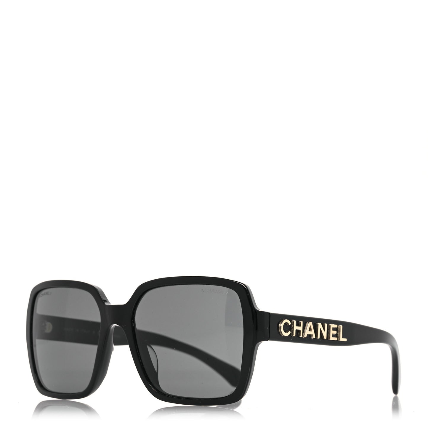 Acetate Square Sunglasses 5408-A Black