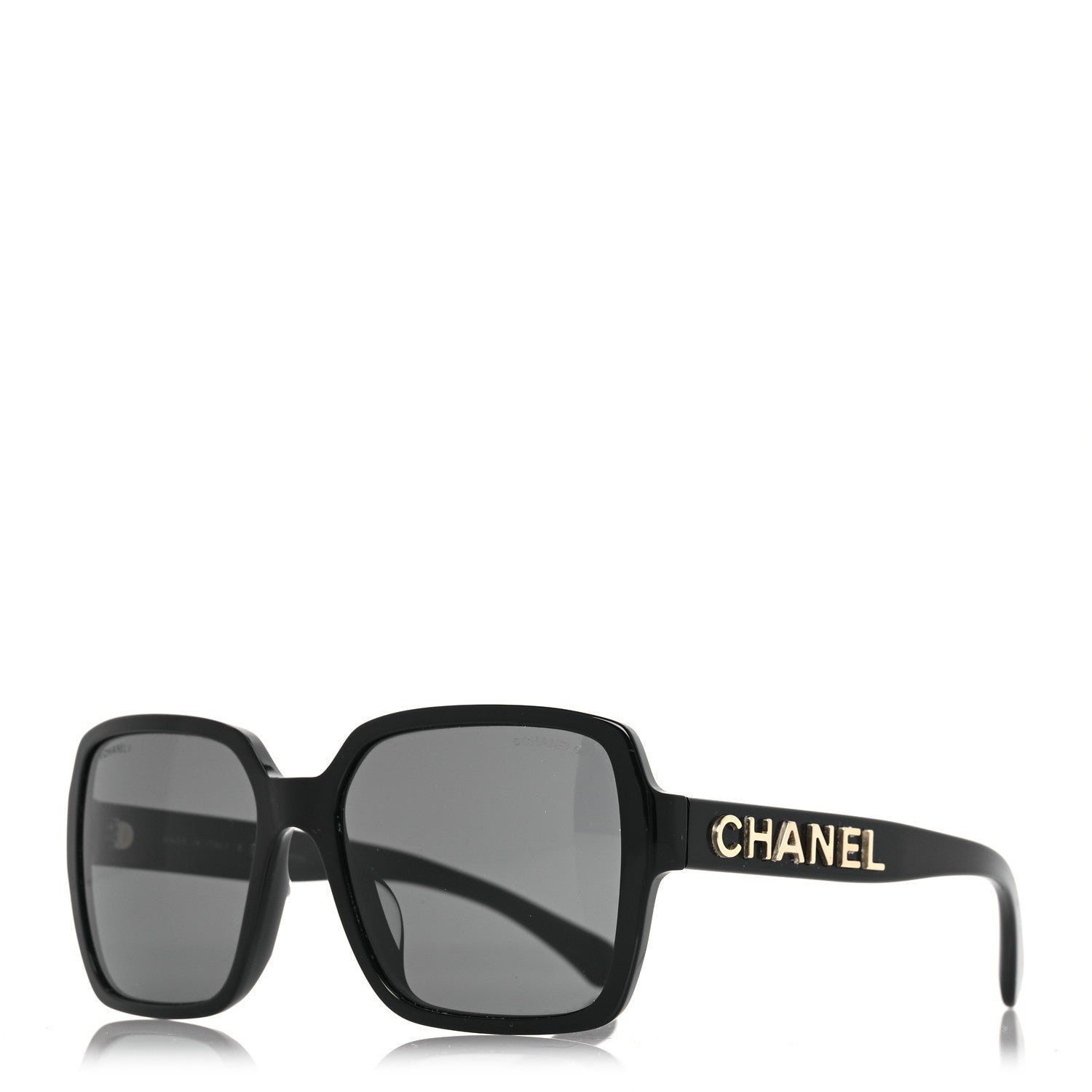 Chanel Acetate Square Sunglasses 5408-A Black 1 of 8
