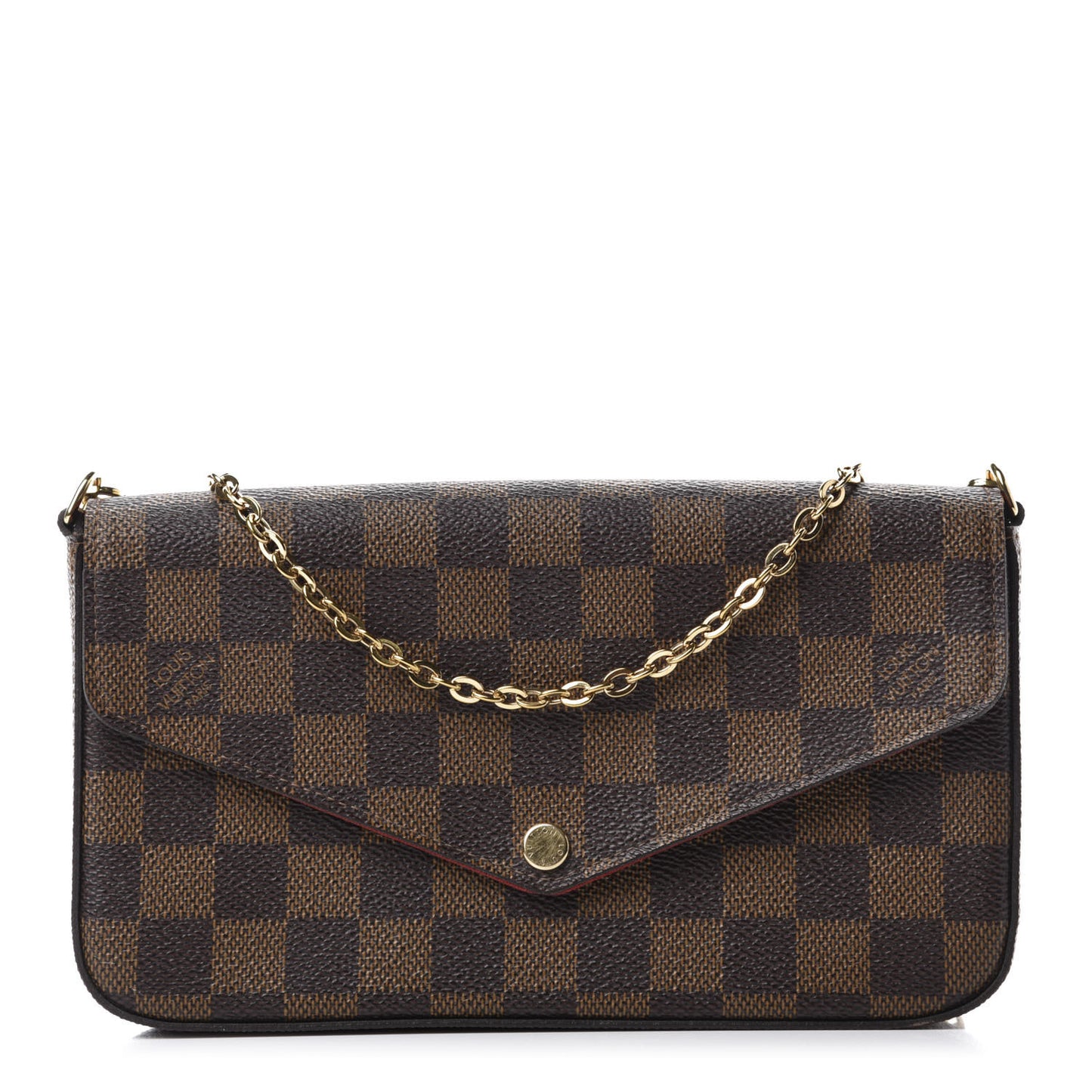 Damier Ebene Pochette Felicie Chain Wallet