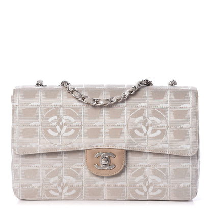 Chanel Nylon Medium Travel Flap Light Beige 1 of 17