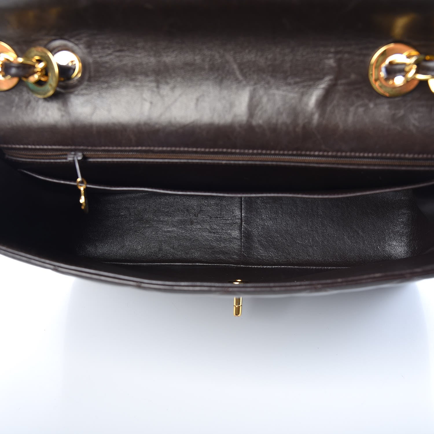 Chanel Lambskin XL Jumbo CC Single Flap Brown 5 of 18