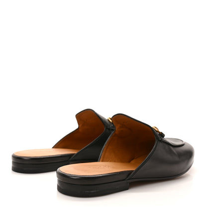 Gucci Calfskin Womens Princetown Slippers 37.5 Black 3 of 8