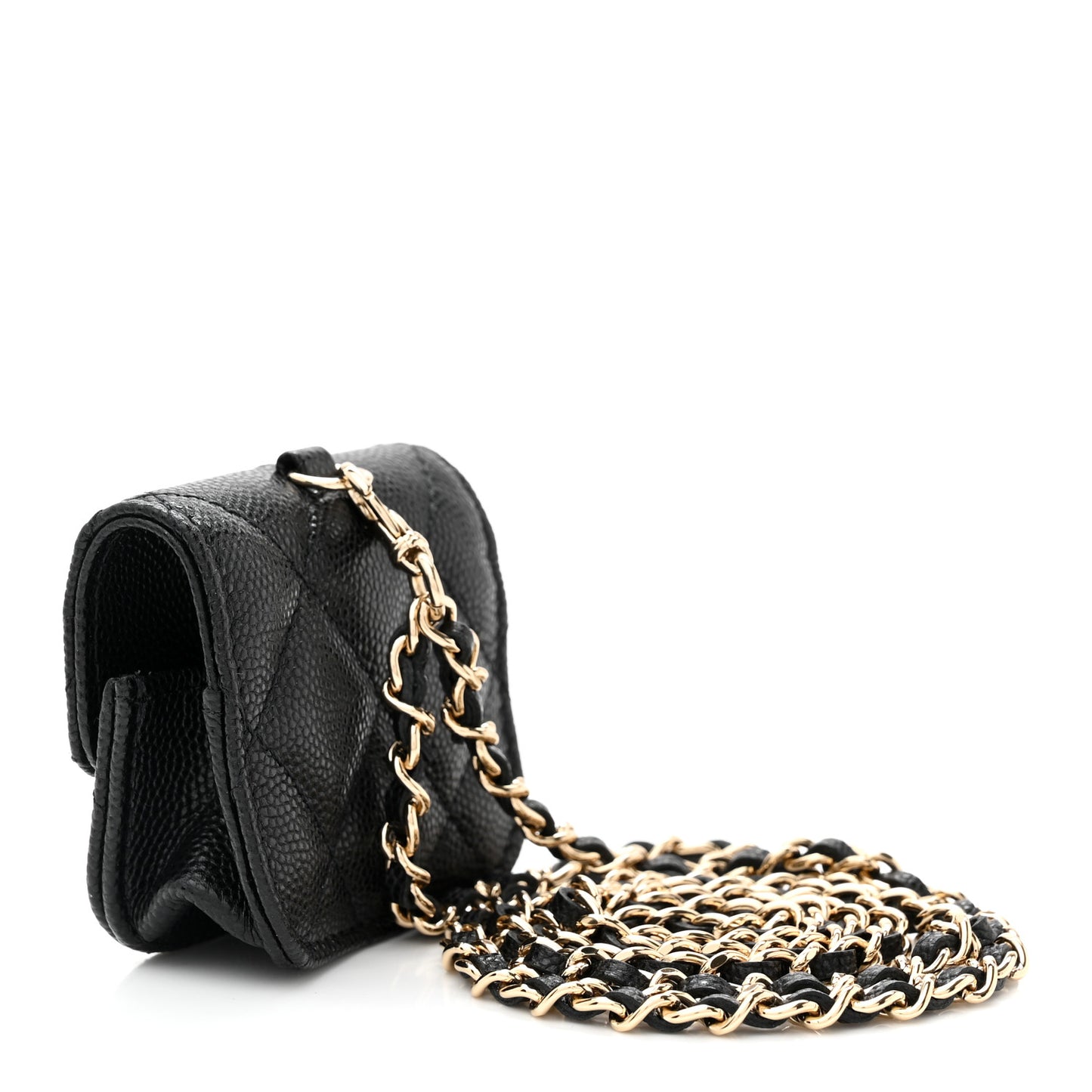 Caviar Quilted Airpods Pro Case Black