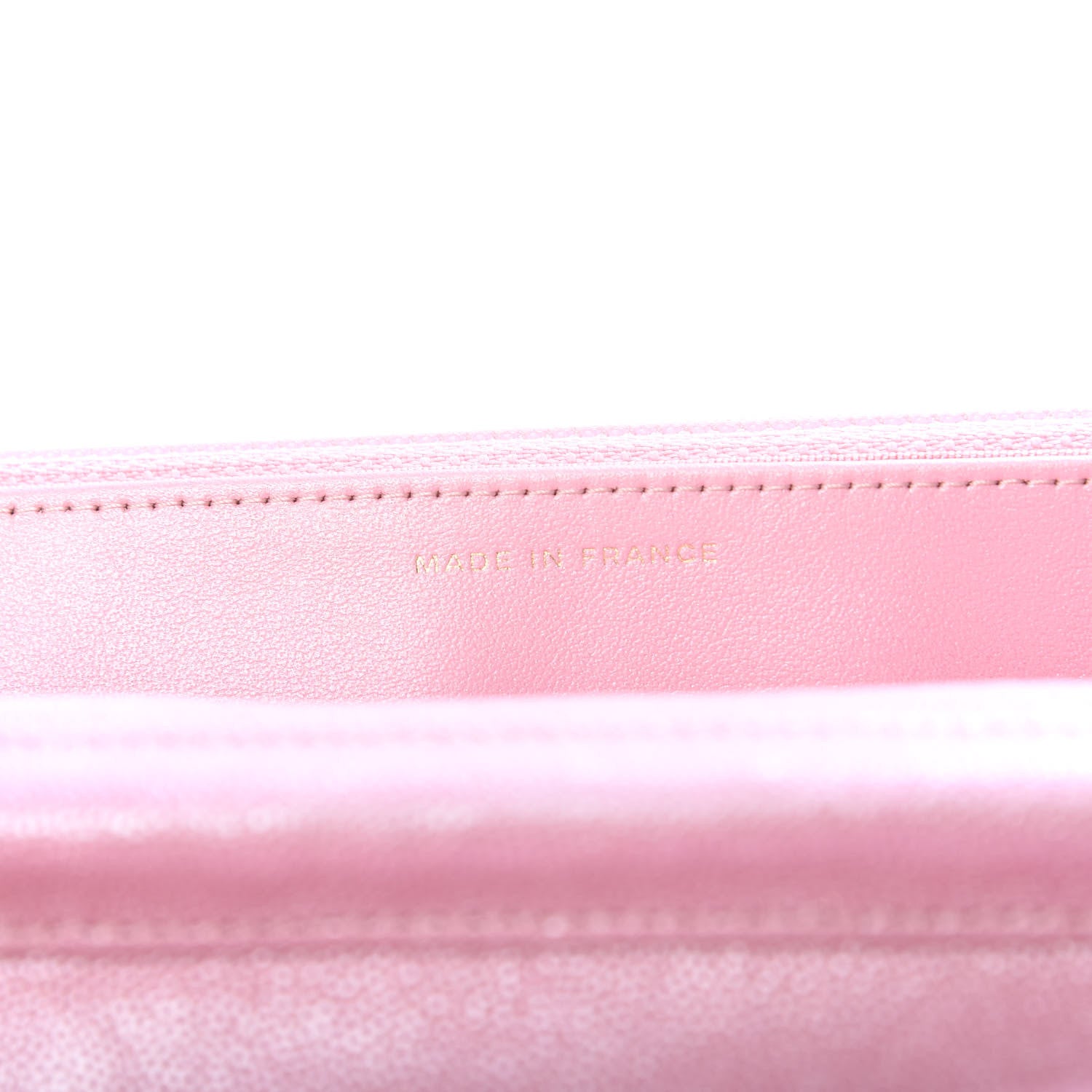 Chanel Iridescent Caviar Quilted Wallet on Chain WOC Rose Pink 6 of 12