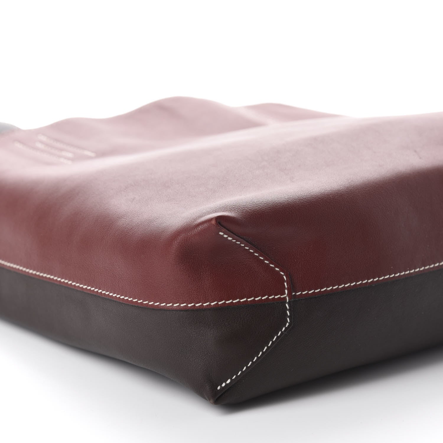 Hermes Veau Sikkim Swift Double Sens 30 Reversible Tote Ebene Rouge H Brique Prune 14 of 21