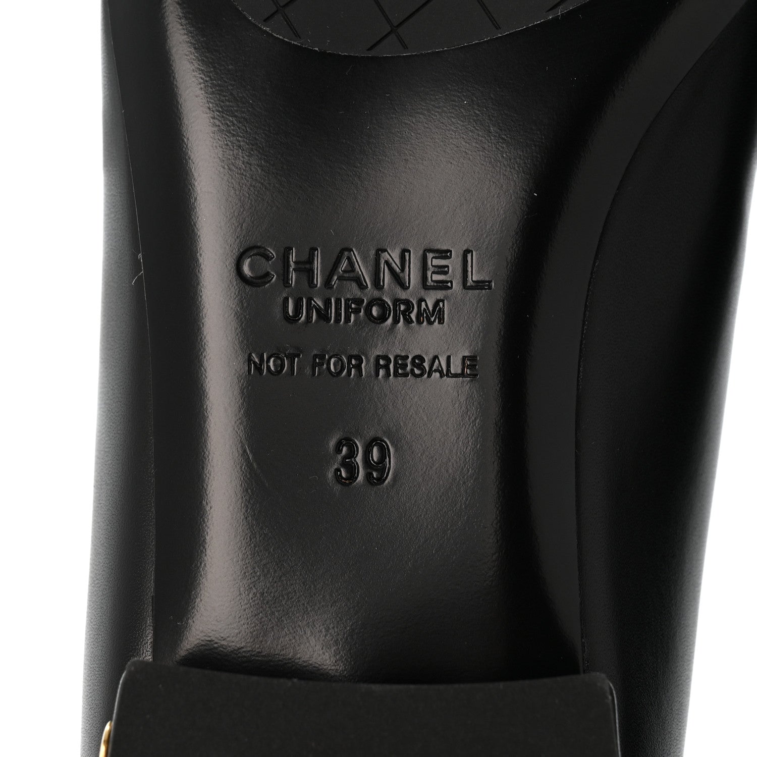 Chanel Lambskin Cap Toe CC Uniform Ballerina Flats 39 Black 7 of 10