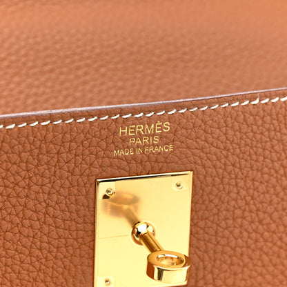 Hermes Togo Kelly Retourne 32 Gold 6 of 21
