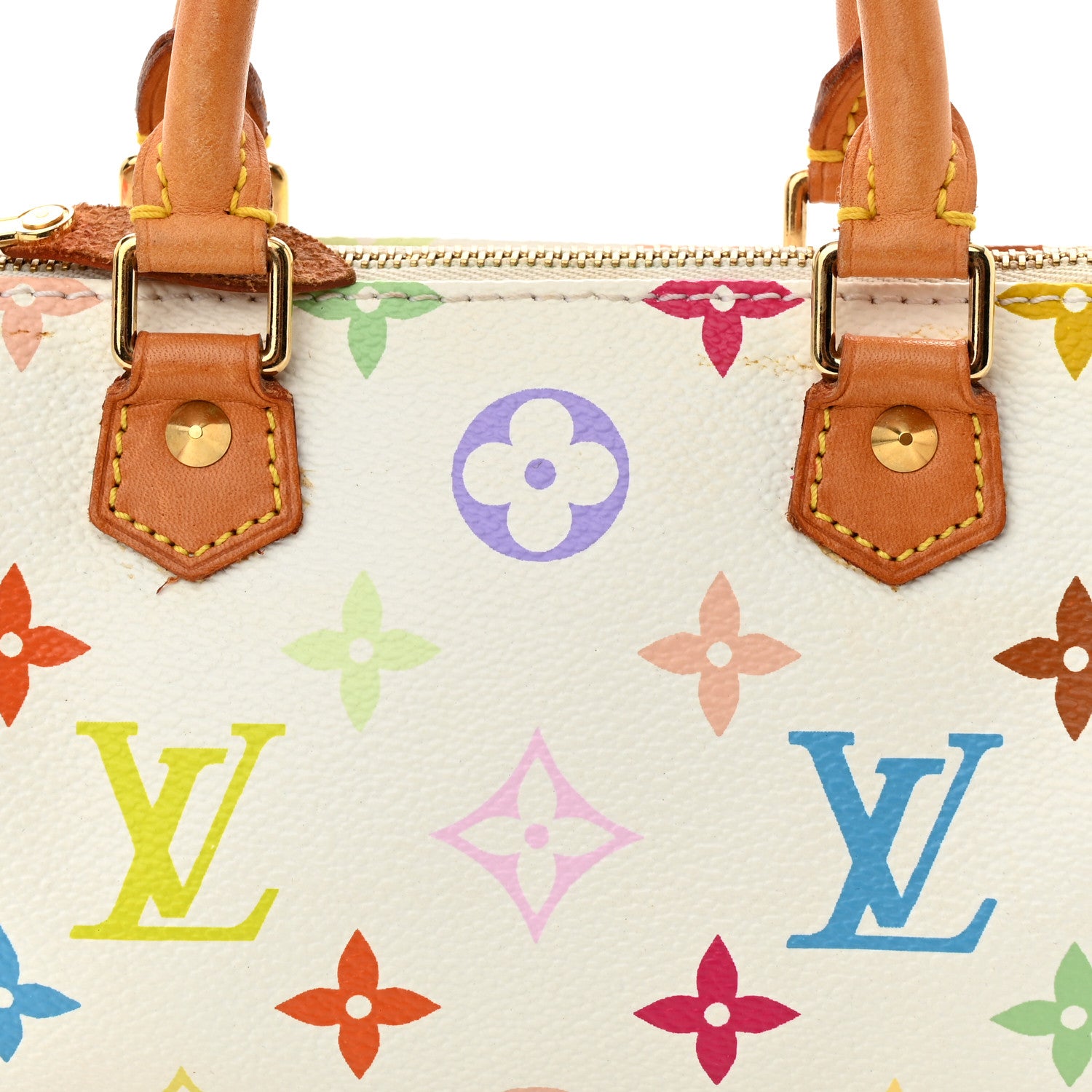 Louis Vuitton Monogram Multicolor Mini Sac HL Speedy White 7 of 12