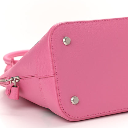 Balenciaga Signature Grained Calfskin Logo M Ville Top Handle Bag Rose Bubblegum Black 9 of 11