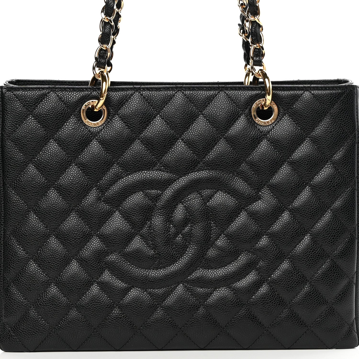 Chanel Caviar Quilted Grand Shopping Tote GST Black 8 of 12