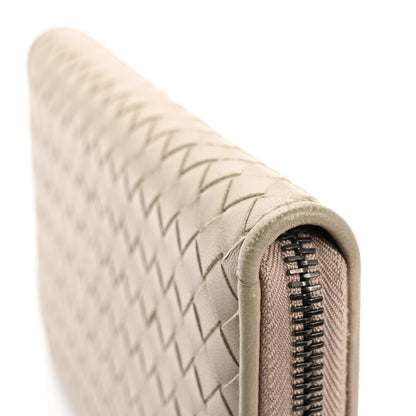 Bottega Veneta Nappa Intrecciato Zip Around Wallet Fume 10 of 13