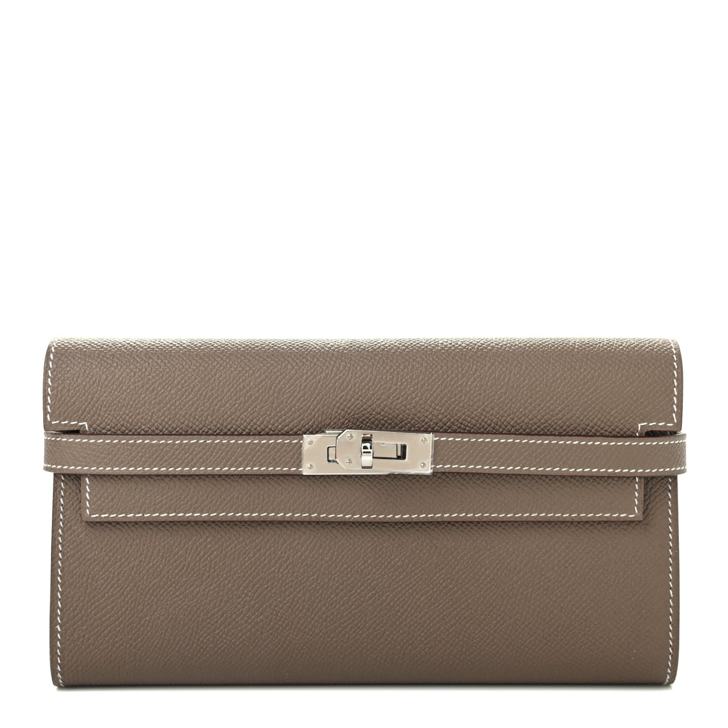 Epsom Kelly Longue Wallet Etoupe