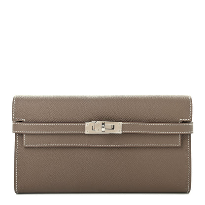 Hermes Epsom Kelly Longue Wallet Etoupe 1 of 7