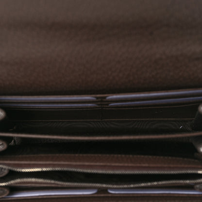 Gucci Monogram Jumbo GG Textured Dollar Calfskin Mini Dionysus Chain Wallet Camel Ebony New Acero 4 of 9