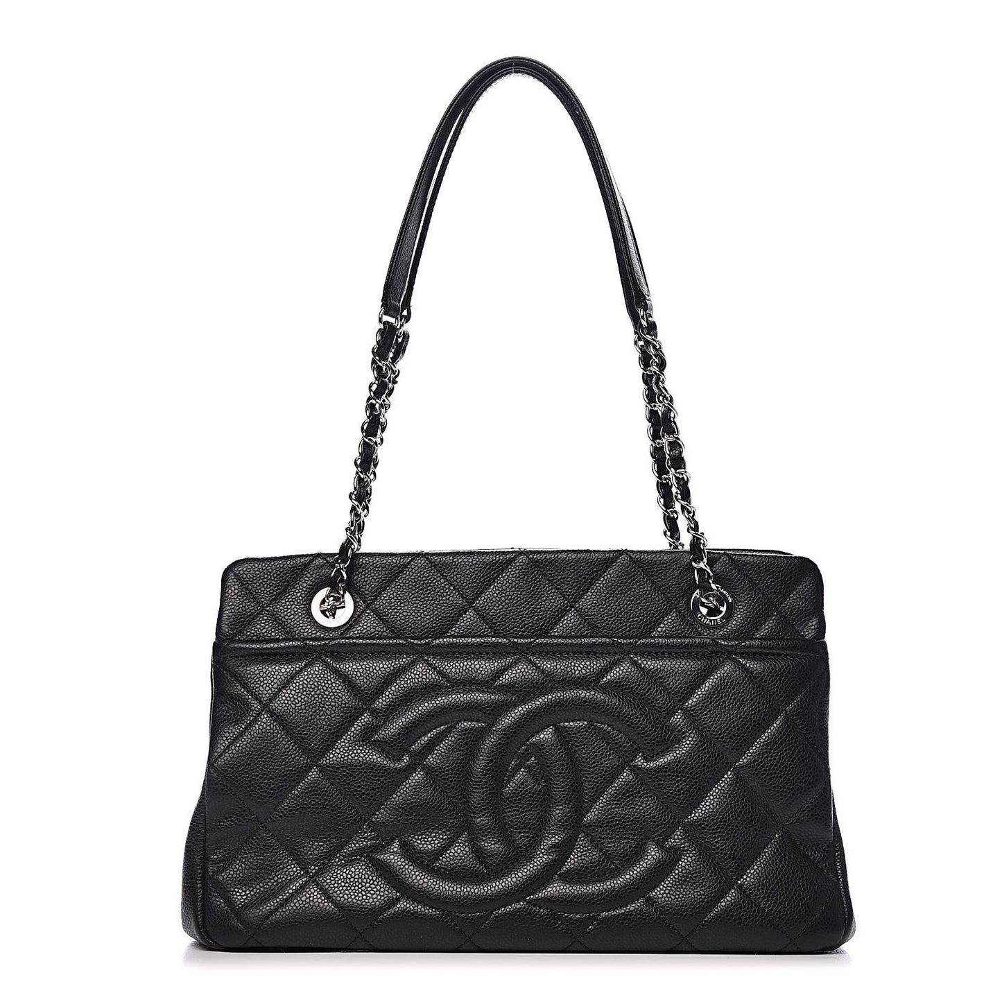 Caviar Quilted CC Timeless Soft Tote Black
