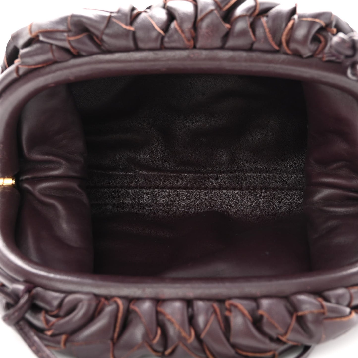 Nappa Intrecciato The Mini Pouch Grape