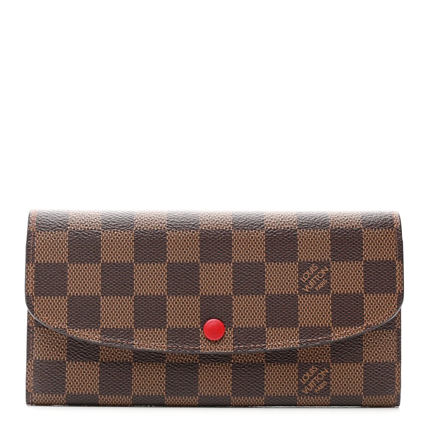 Damier Ebene Emilie Wallet Red