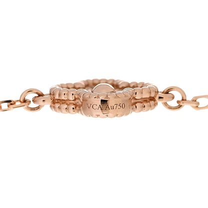 Van Cleef & Arpels 18K Rose Gold 6 Motifs Sweet Alhambra Bracelet 3 of 5