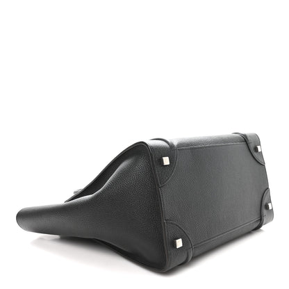 Celine Drummed Calfskin Mini Luggage Black 4 of 9