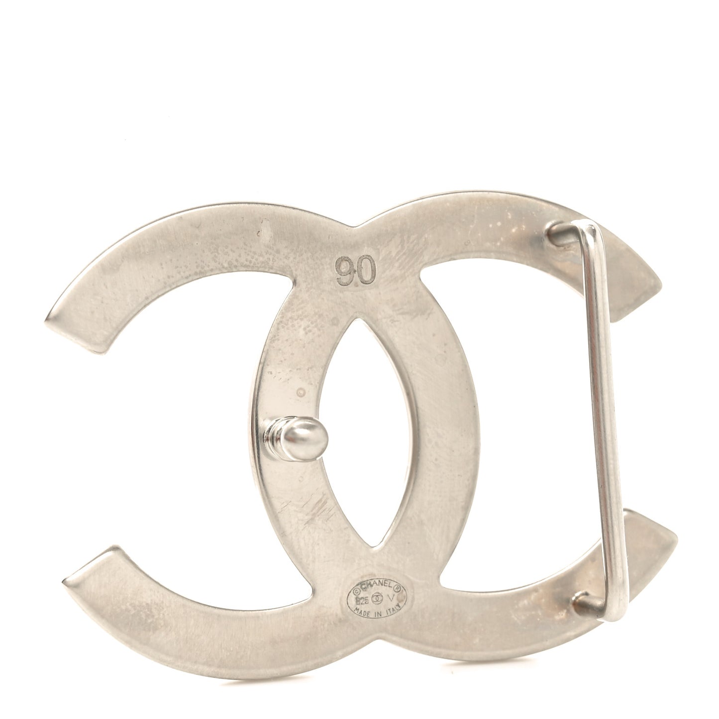 Calfskin CC Reversible 90 36 Belt Black Burgundy